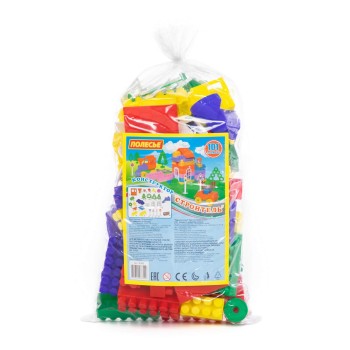 Конструктор "Строитель" (101 элемент) (в пакете)