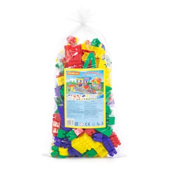 Конструктор "Строитель" (181 элемент) (в пакете)