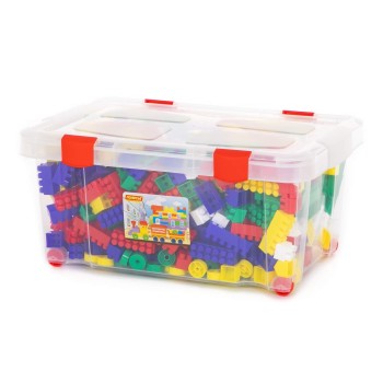 Конструктор "Строитель" (530 элементов) (в контейнере)