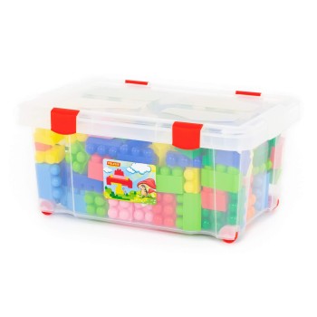 Конструктор "Великан" (204 элемента) (в контейнере)