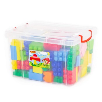 Конструктор "Великан" (144 элемента) (в контейнере)