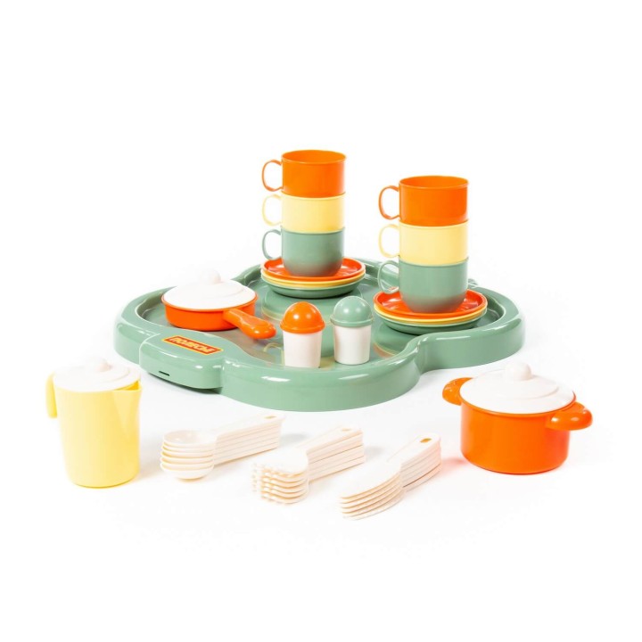 Набор детской посуды "Янина" с подносом на 6 персон