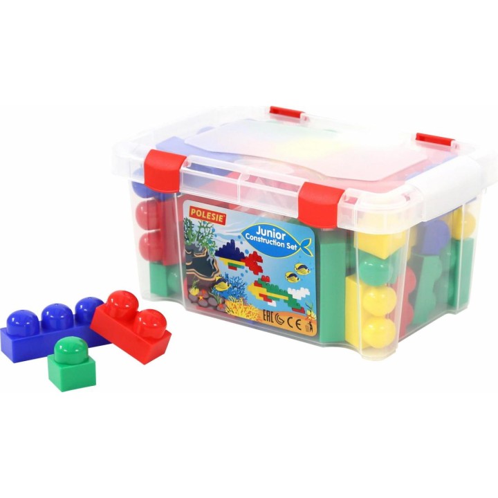 Конструктор "Юниор" (54 элемента) (в контейнере)