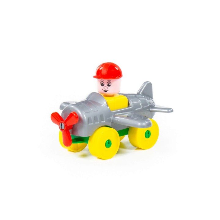 Конструктор "Юный путешественник" - Самолёт (10 элементов) (в пакете)