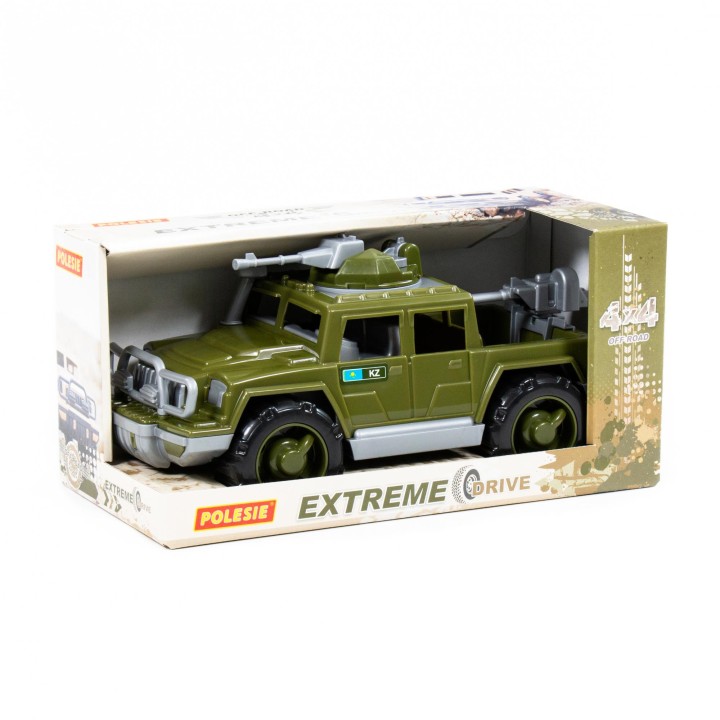 Автомобиль-пикап военный "Защитник" с 2-мя пулемётами (KZ) (в коробке)