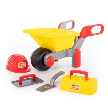 Тачка №4 "Construct" + набор каменщика №3 "Construct" (4 элемента)