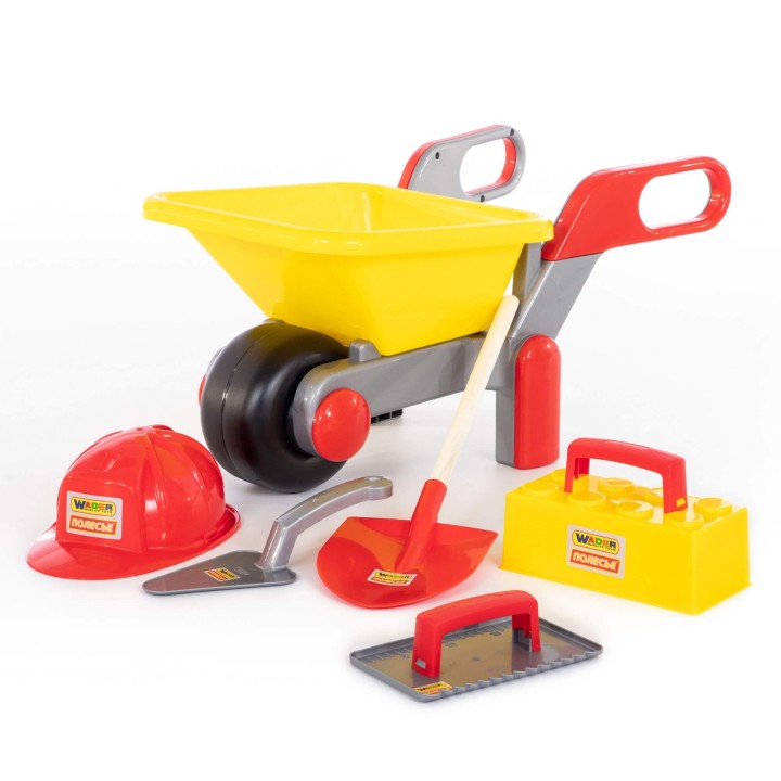 Тачка №4 "Construct" + набор каменщика №4 "Construct" (5 элементов)