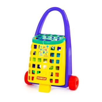 Забавная тележка + конструктор "Великан" (36 элементов)