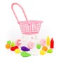 Тележка "Supermarket" №1 (розовая) + набор продуктов (в сеточке)