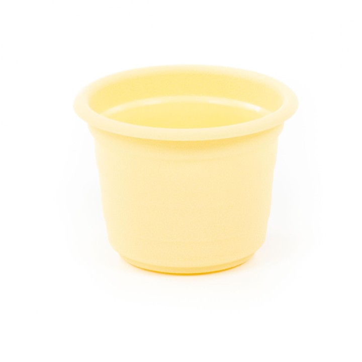 Горшок цветочный "Ксения" №1 - 0,25 л (бледно-жёлтый)