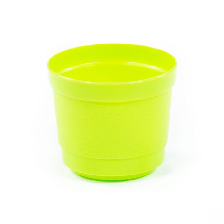Горшок цветочный "Жасмин" Ø89 мм - 0,3 л (лимонно-зелёный)