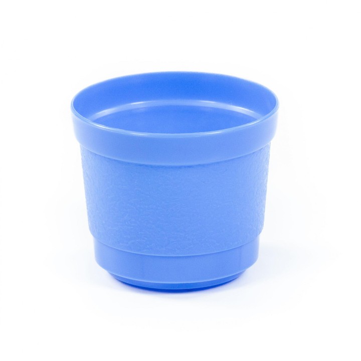 Горшок цветочный "Жасмин" Ø89 мм - 0,3 л (синий-персидский)