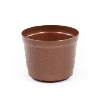 Горшок цветочный "Жасмин" Ø155 мм - 1,5 л (коричневый-перламутр)