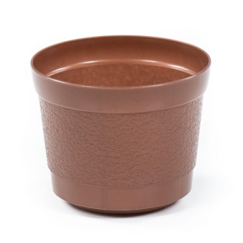 Горшок цветочный "Жасмин" Ø173 мм - 2 л (коричневый-перламутр)