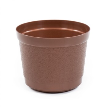 Горшок цветочный "Жасмин" Ø217 мм - 4 л (коричневый-перламутр)