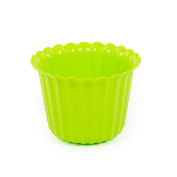 Горшок цветочный "Виола" Ø126 мм, h=93 мм - 0,5 л (лимонно-зелёный)