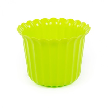 Горшок цветочный "Виола" Ø156 мм, h=110 мм - 1 л (лимонно-зелёный)