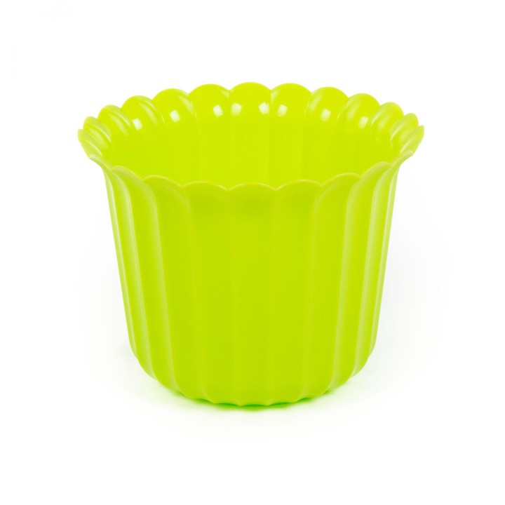 Горшок цветочный "Виола" Ø156 мм, h=110 мм - 1 л (лимонно-зелёный)