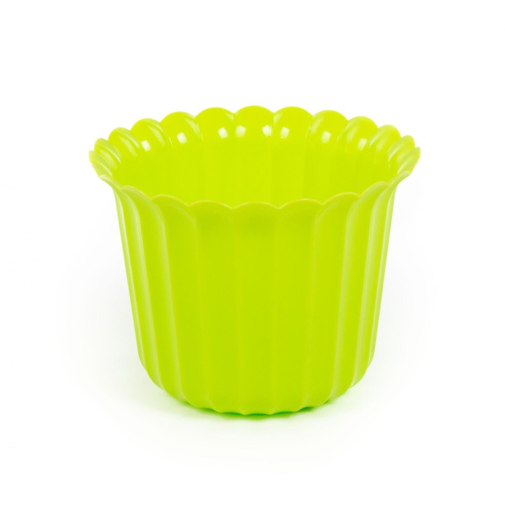 Горшок цветочный "Виола" Ø188 мм, h=143 мм - 2 л (лимонно-зелёный)