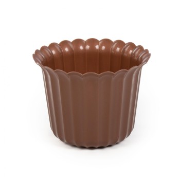 Горшок цветочный "Виола" Ø188 мм, h=143 мм - 2 л (коричневый-перламутр)