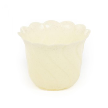 Горшок цветочный "Злата" Ø116 мм - 0,45 л (бледно-жёлтый)