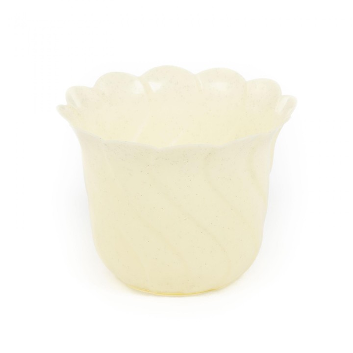 Горшок цветочный "Злата" Ø116 мм - 0,45 л (бледно-жёлтый)