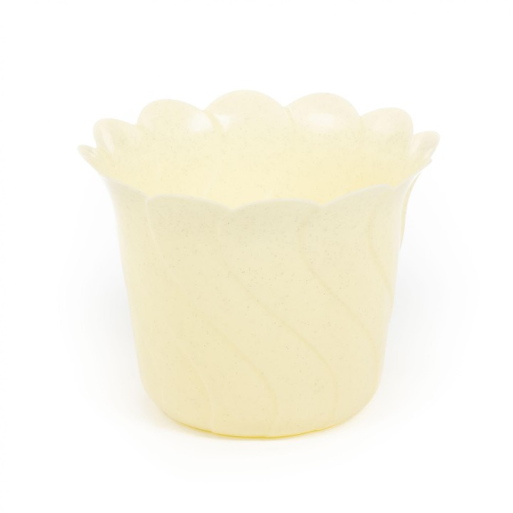 Горшок цветочный "Злата" Ø172 мм - 1,5 л (бледно-жёлтый)