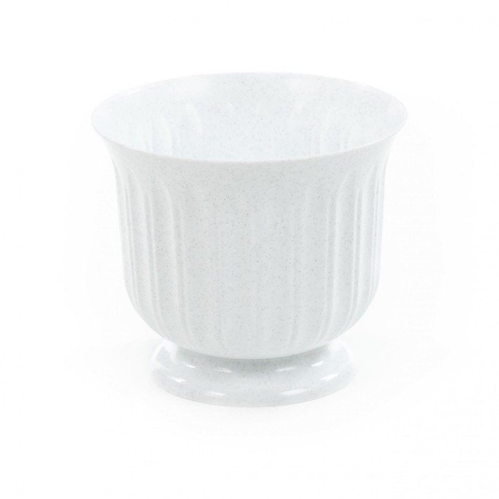 Горшок цветочный "Лира" Ø162 мм с подставкой - 1,5 л (мраморный)