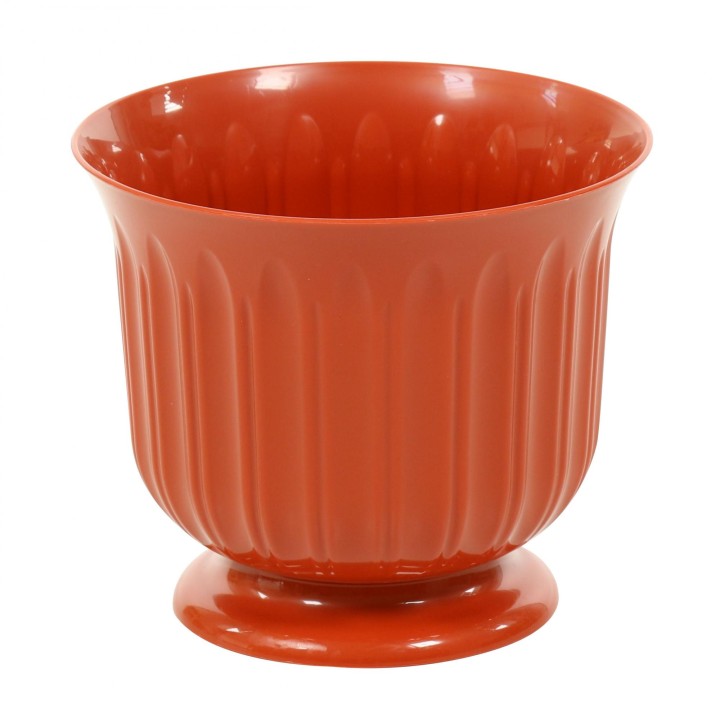 Горшок цветочный "Лира" Ø162 мм с подставкой - 1,5 л (коричневый)