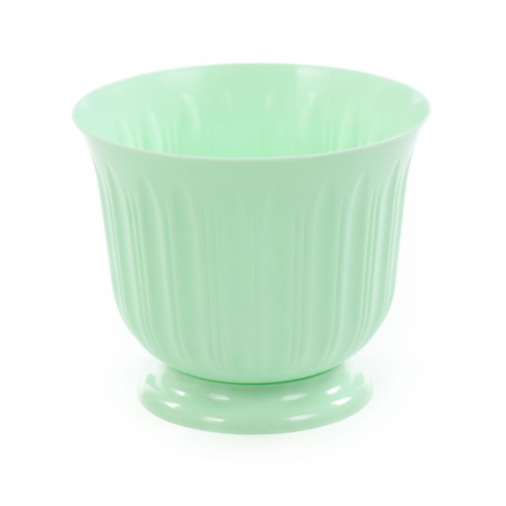 Горшок цветочный "Лира" Ø185 мм с подставкой - 2,1 л (бледно-бирюзовый)