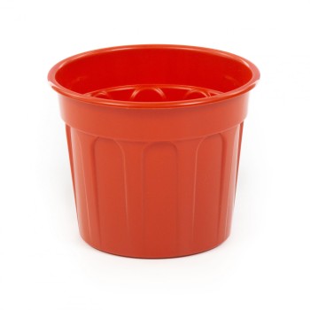 Горшок цветочный "Полина" Ø140 мм - 1 л (коричневый)