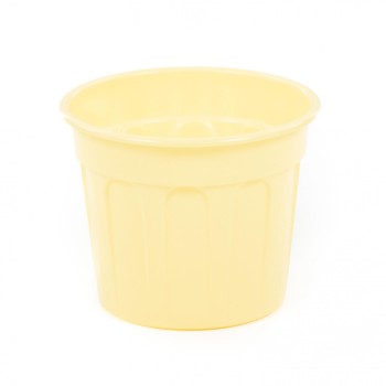 Горшок цветочный "Полина" Ø140 мм - 1 л (бледно-жёлтый)