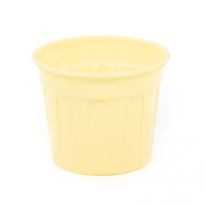 Горшок цветочный "Полина" Ø140 мм - 1 л (бледно-жёлтый)