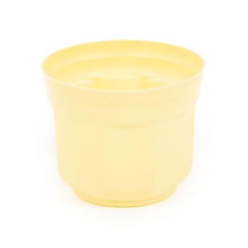 Горшок цветочный "Анетт" Ø130 мм - 1 л (бледно-жёлтый)