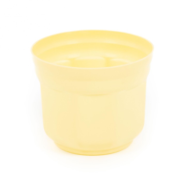 Горшок цветочный "Анетт" Ø130 мм - 1 л (бледно-жёлтый)