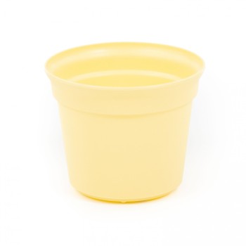 Горшок цветочный "Эва" Ø130 мм - 0,8 л (бледно-жёлтый)