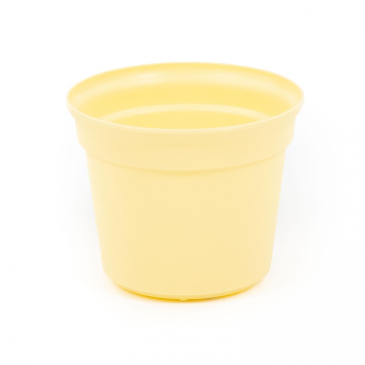 Горшок цветочный "Эва" Ø130 мм - 0,8 л (бледно-жёлтый)