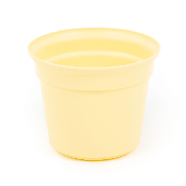Горшок цветочный "Эва" Ø150 мм - 1,25 л (бледно-жёлтый)