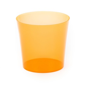 Кашпо №1 для цветов, 1,7 литра (прозрачно-оранжевое)