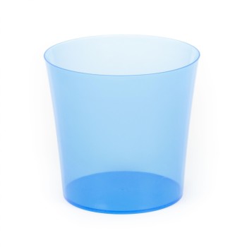 Кашпо №1 для цветов, 1,7 литра (прозрачно-синее)