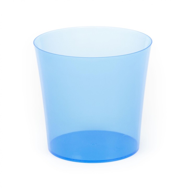 Кашпо №1 для цветов, 1,7 литра (прозрачно-синее)