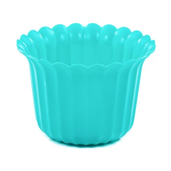 Горшок цветочный "Виола" Ø188 мм, h=143 мм - 2 л (тёмно-бирюзовый)