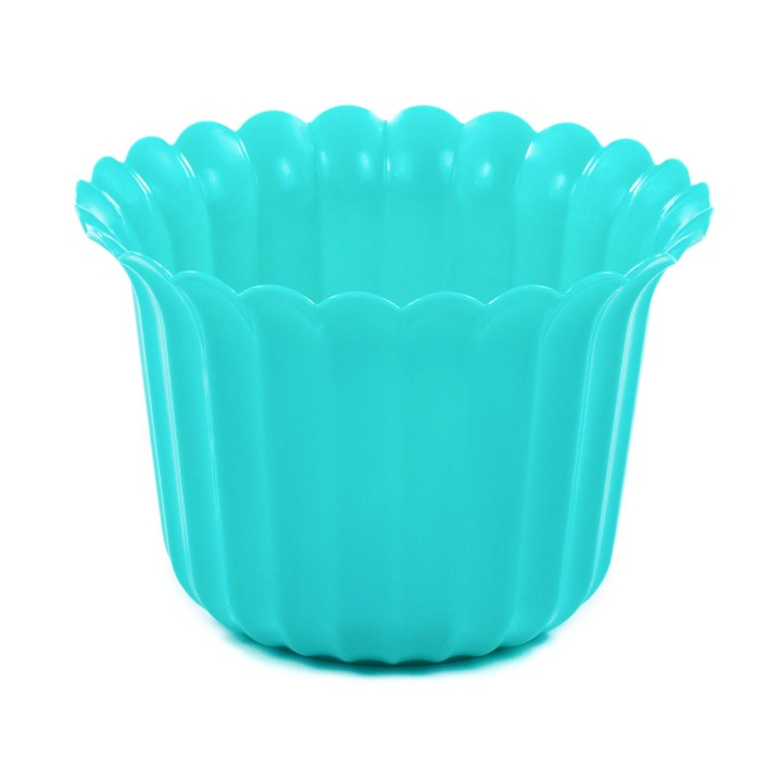 Горшок цветочный "Виола" Ø188 мм, h=143 мм - 2 л (тёмно-бирюзовый)