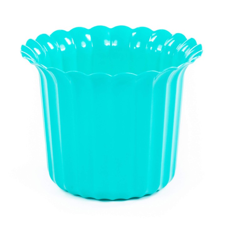 Горшок цветочный "Виола" Ø188 мм, h=143 мм - 2 л (тёмно-бирюзовый)