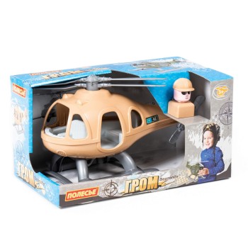 Вертолёт военный "Гром-Сафари" (KZ) (в коробке)